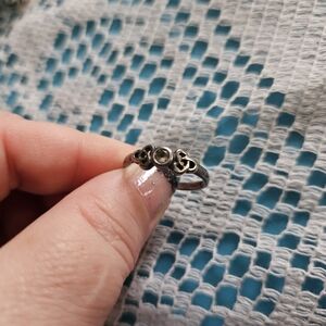 Sterling Silver Celtic Knot Ring with Center Stone